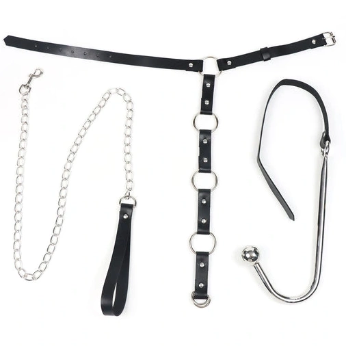 5853 EverydayUse Kinky with Anal Hook Collar Leash and 0215